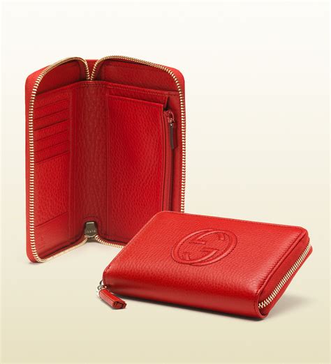 gucci soho the allet|gucci red zip around wallet.